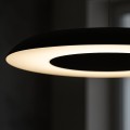 LAMPAMI - żyrandol ledowy, żyrandol do salonu, lampa do salonu nowoczesna, żyrandol led do salonu, lampa ledowa do salonu Piattino Czarny 30W LED 3000K-4000k-6000K