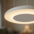 LAMPAMI - żyrandol ledowy, żyrandol do salonu, lampa do salonu nowoczesna, żyrandol led do salonu, lampa ledowa do salonu Piattino Biały 30W LED 3000K-4000k-6000K
