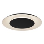 Lampa ledowa do salonu, lampa do kuchni sufitowa czarna 30W 3000K-4000k-6000K PIATTINO LED