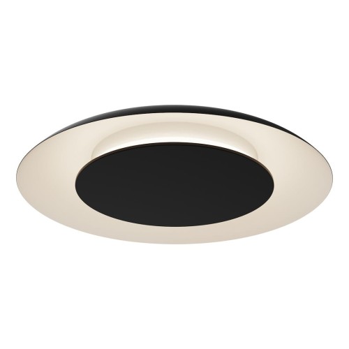 LAMPAMI - lampa ledowa sufitowa, lampa kuchenna, lampa do salonu nowoczesna, lampa ledowa do salonu Piattino Czarny 30W LED 3000K-4000k-6000K