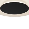 LAMPAMI - lampa ledowa sufitowa, lampa kuchenna, lampa do salonu nowoczesna, lampa ledowa do salonu Piattino Czarny 30W LED 3000K-4000k-6000K