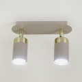 LAMPAMI - kaszmirowa lampa sufitowa nowoczesna, lampa kaszmirowa do kuchni, lampa do przedpokoju JOKER CASHMERE/GOLD 2xGU10