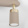 LAMPAMI - kaszmirowa lampa sufitowa nowoczesna, lampa kaszmirowa do kuchni, lampa do przedpokoju JOKER CASHMERE/GOLD 2xGU10