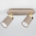 LAMPAMI - kaszmirowa lampa sufitowa nowoczesna, lampa kaszmirowa do kuchni, lampa do przedpokoju JOKER CASHMERE/GOLD 2xGU10