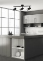 LAMPAMI - czarna lampa sufitowa, lampa przysufitowa spot, lampa sufitowa do salonu, lampa do kuchni, lampa na korytarz - COLLY