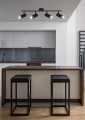 LAMPAMI - czarna lampa sufitowa, lampa przysufitowa spot, lampa sufitowa do salonu, lampa do kuchni, lampa na korytarz - COLLY