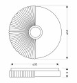 LAMPAMI - plafon biały nowoczesny SUNNY LAMPA SUFITOWA PLAFON 24W LED 38CM BIAŁY 4000K szkic