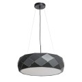 LAMPAMI - czarna lampa wisząca, lampa sufitowa wisząca, lampa nad okrągły stół, lampa do salonu nowoczesna REUS
