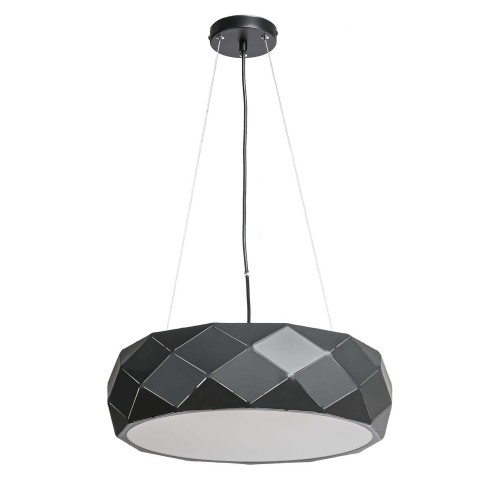 LAMPAMI - czarna lampa wisząca, lampa sufitowa wisząca, lampa nad okrągły stół, lampa do salonu nowoczesna REUS