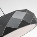LAMPAMI - czarna lampa wisząca, lampa sufitowa wisząca, lampa nad okrągły stół, lampa do salonu nowoczesna REUS