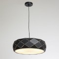 LAMPAMI - czarna lampa wisząca, lampa sufitowa wisząca, lampa nad okrągły stół, lampa do salonu nowoczesna REUS