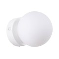 LAMPAMI - lampa ścienna, kinkiet na ścianę, lampa na klatkę schodową, kinkiet na korytarz, kinkiet klosz biała kula  YOLI 1