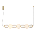 LAMPAMI - nowoczesna lampa ledowa wisząca, lampa do salonu, lampa nad stół, dekoracyjna lampa wisząca CARO GOLD 42W LED