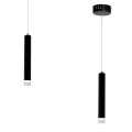 LAMPAMI - lampa nad wyspę, pojedyncza lampa wisząca, lampa wisząca czarna, lampa do sypialni tuba sufitowa wisząca  CARBON 1X5W LED