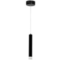 LAMPAMI - lampa nad wyspę, pojedyncza lampa wisząca, lampa wisząca czarna, lampa do sypialni tuba sufitowa wisząca  CARBON 1X5W LED
