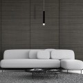 LAMPAMI - lampa nad wyspę, pojedyncza lampa wisząca, lampa wisząca czarna, lampa do sypialni tuba sufitowa wisząca  CARBON 1X5W LED