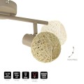 LAMPAMI - kaszmirowa lampa sufitowa, lampa przysufitowa spot, lampa sufitowa boho, lampa do kuchni, lampa do przedpokoju DEX