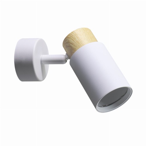 LAMPAMI - kinkiet na przedpokój, biały kinkiet regulowany, kinkiet na ścianę, kinkiet do sypialni CLARO