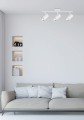 LAMPAMI - biała lampa sufitowa, lampa przysufitowa spot, lampa sufitowa do salonu, lampa do kuchni, lampa na korytarz - COLLY