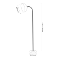 Lampa podłogowa Zack Czarny 1xE27 szkic