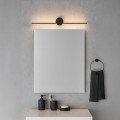 LAMPAMI - kinkiet łazienkowy ledowy, kinkiet łazienkowy czarny, lampa do łazienki, kinkiet nad lustro Artist Czarny 9W LED 60cm