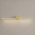 LAMPAMI - kinkiet łazienkowy ledowy, kinkiet łazienkowy złoty, lampa do łazienki, kinkiet nad lustro Artist złoty 9W LED 60cm