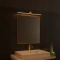 LAMPAMI - kinkiet łazienkowy ledowy, kinkiet łazienkowy złoty, lampa do łazienki, kinkiet nad lustro Artist złoty 9W LED 60cm
