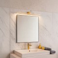 LAMPAMI - kinkiet łazienkowy ledowy, kinkiet łazienkowy złoty, lampa do łazienki, kinkiet nad lustro Artist złoty 9W LED 60cm