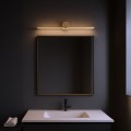 LAMPAMI - kinkiet łazienkowy ledowy, kinkiet łazienkowy złoty, lampa do łazienki, kinkiet nad lustro Artist złoty 9W LED 60cm