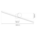 LAMPAMI - kinkiet nad lustro Artist złoty 9W LED 60cm szkic