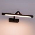 LAMPAMI - kinkiet łazienkowy ledowy, kinkiet łazienkowy czarny, lampa do łazienki, kinkiet nad lustro VINCI 12W 40cm