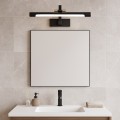 LAMPAMI - kinkiet łazienkowy ledowy, kinkiet łazienkowy czarny, lampa do łazienki, kinkiet nad lustro VINCI 12W 40cm