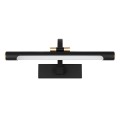 LAMPAMI - kinkiet łazienkowy ledowy, kinkiet łazienkowy czarny, lampa do łazienki, kinkiet nad lustro VINCI 12W 40cm