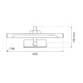 LAMPAMI - kinkiet łazienkowy ledowy VINCI 12W 40cm szkic