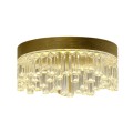 LAMPAMI - kinkiet złoty kryształowy, kinkiet ledowy złoty do salonu, złota lampa ledowa, kinkiet kryształowy PRECIOSA 4W LED