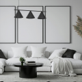 LAMPAMI - lampa nad okrągły stół, lampa do jadalni, lampa nowoczesna wisząca, czarna lampa wisząca potrójna CAPITAL BLACK
