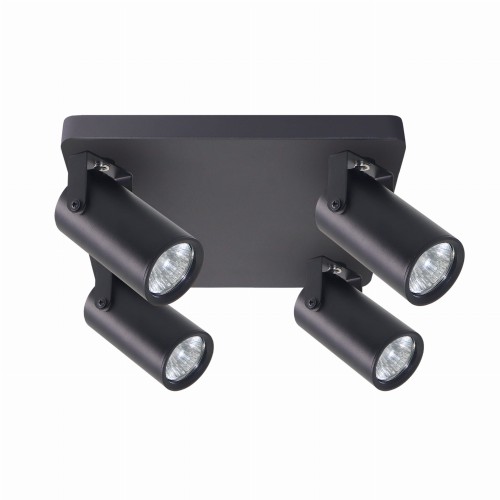 LAMPAMI - czarna lampa sufitowa, lampa przysufitowa, lampa na korytarz, czarna lampa regulowana GARY