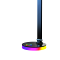 LAMPAMI - czarna lampka biurkowa, lampka do gabinetu, lampka stojąca na biurko, lampka nowoczesna ledowa, lampka biurkowa Bruno Czarny 5W LED RGB