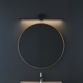 LAMPAMI - kinkiet łazienkowy ledowy, kinkiet łazienkowy czarny, lampa do łazienki, kinkiet nad lustro Artist Czarny 6W LED 40cm