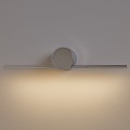LAMPAMI - kinkiet łazienkowy ledowy, kinkiet łazienkowy srebrny, lampa do łazienki, kinkiet nad lustro Artist 6W Led 40cm