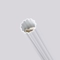 LAMPAMI - białe tuby sufitowe ryflowane, lampa nad okrągły stół ryflowana, lampa wisząca biała ryflowana ARCHE 2P biała