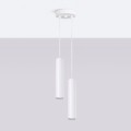 LAMPAMI - tuby sufitowe białe, lampa sufitowa, lampa nad stół, biała lampa do jadalni LAGOS 2P biała