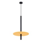 Lampa wisząca pojedyncza czarna żółta 126 cm FELTRO 1 