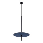 Lampa wisząca pojedyncza czarna granatowa 126 cm FELTRO 1 