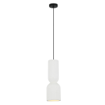 Elegancka lampa wisząca pojedyncza biała 120 cm 1xE27 BALERA