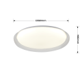 LAMPAMI - plafon led Trego 40 cm biały LED CCT szkic