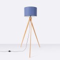 LAMPAMI - lampa podłogowa do salonu, lampa podłogowa do sypialni, lampa podłogowa nowoczesna, nowoczesna lampa stojąca podłogowa NATT granat