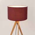 LAMPAMI - lampa podłogowa do salonu, lampa podłogowa do sypialni, lampa podłogowa nowoczesna, nowoczesna lampa stojąca podłogowa NATT burgund