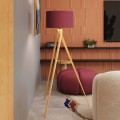 LAMPAMI - lampa podłogowa do salonu, lampa podłogowa do sypialni, lampa podłogowa nowoczesna, nowoczesna lampa stojąca podłogowa NATT burgund