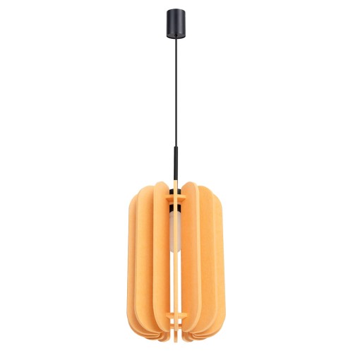 LAMPAMI - lampa wisząca pojedyncza, nowoczesna żółta lampa, lampa dziecięca, lampa do pokoju dziewczynki, modna lampa do salonu MULA 27 żółta